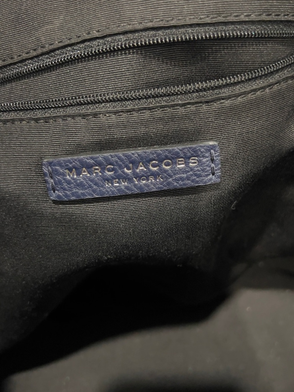 Marc Jacobs Slate Blue Pebbled Leather Tote - Picture 4 of 4